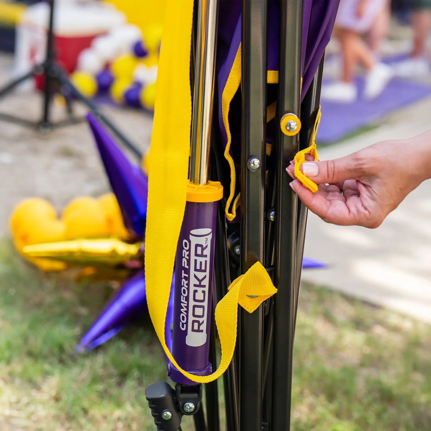 College Comfort Pro Rocker™ - LSU Tigers - Victory Lane Set