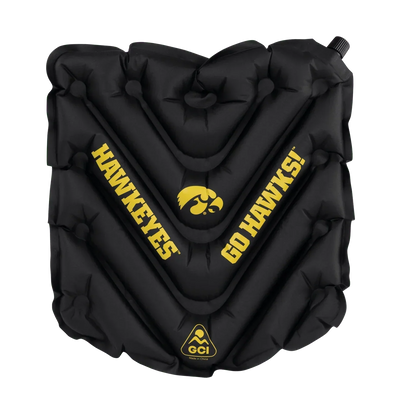 College V Seat™ Inflatable Stadium Cushion - Iowa Hawkeyes - Pit Lane Comfort