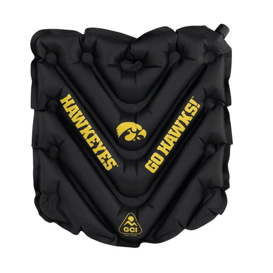 College V Seat™ Inflatable Stadium Cushion - Iowa Hawkeyes - Pit Lane Comfort