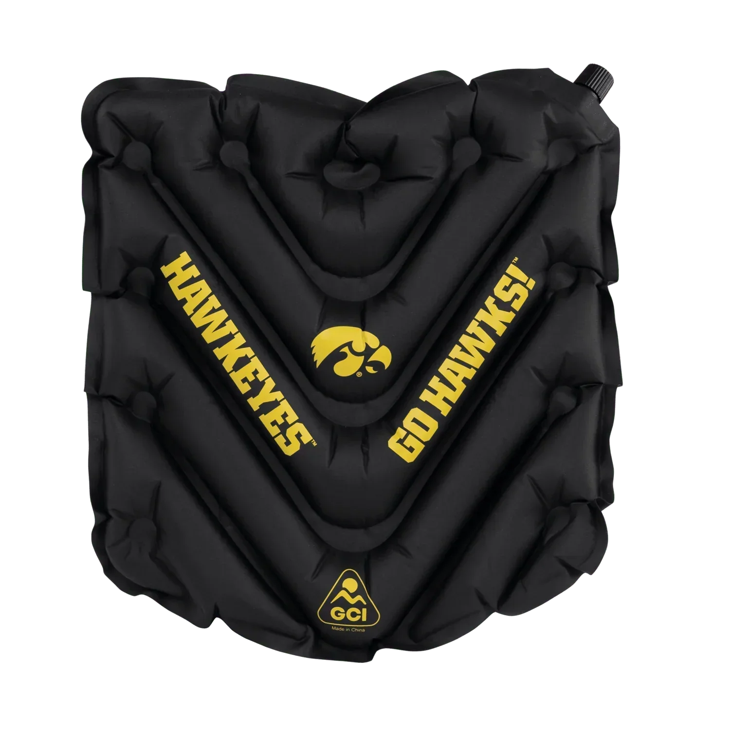 College V Seat™ Inflatable Stadium Cushion - Iowa Hawkeyes - Trackside Fit