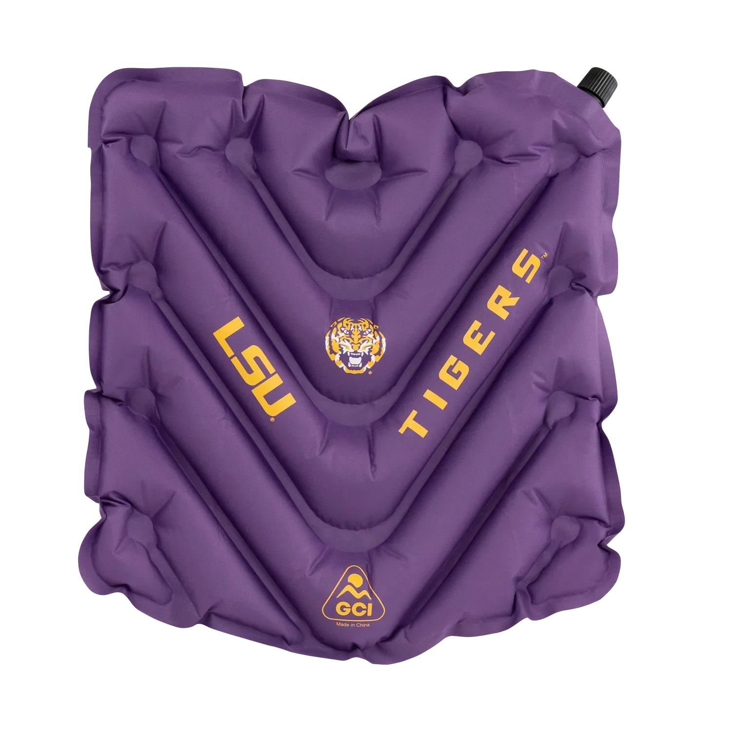 College V Seat™ Inflatable Stadium Cushion - LSU Tigers - Fan Lane Support