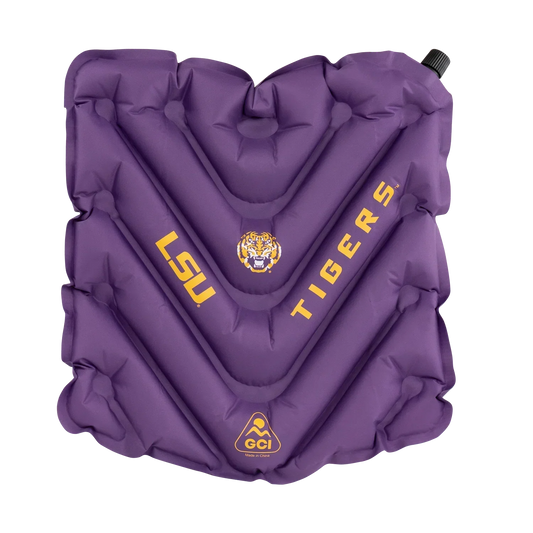 College V Seat™ Inflatable Stadium Cushion - LSU Tigers - Fan Lane Support