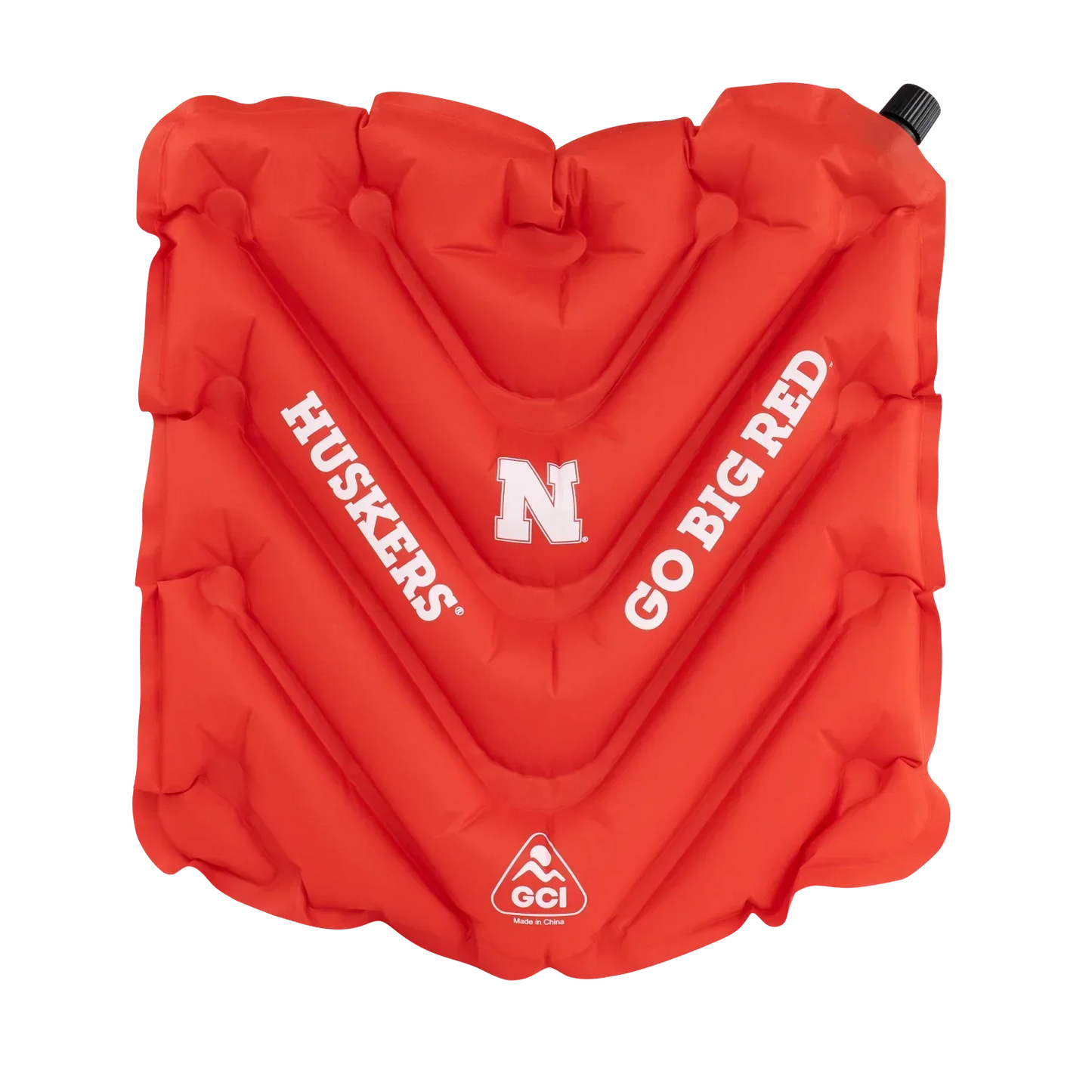 College V Seat™ Inflatable Stadium Cushion - Nebraska Cornhuskers - Fan Lane Comfort