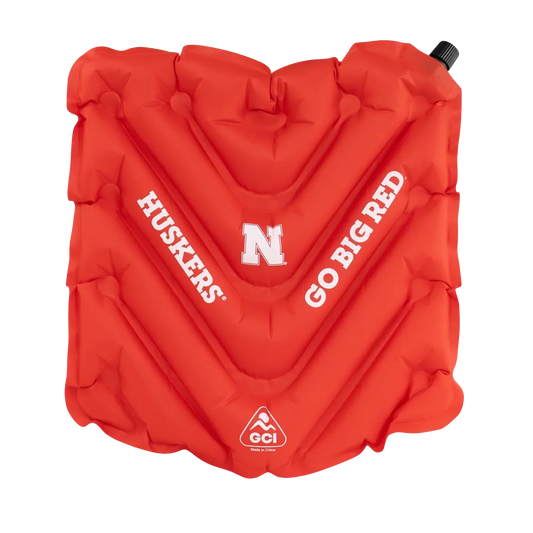 College V Seat™ Inflatable Stadium Cushion - Nebraska Cornhuskers - Fan Lane Comfort