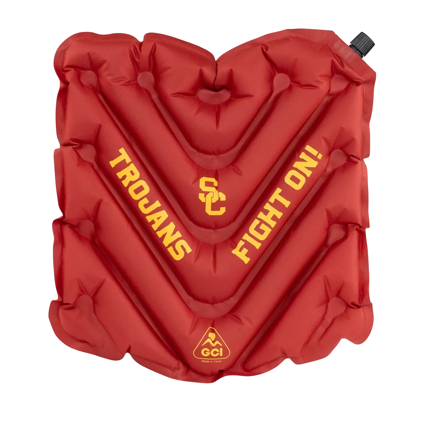 College V Seat™ Inflatable Stadium Cushion - USC Trojans - Victory Lane Comfort