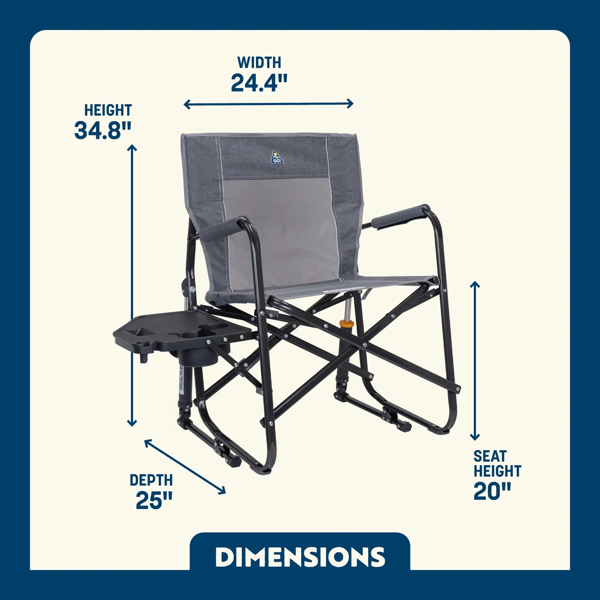 Freestyle Rocker™ with Side Table - Picnic Serve
