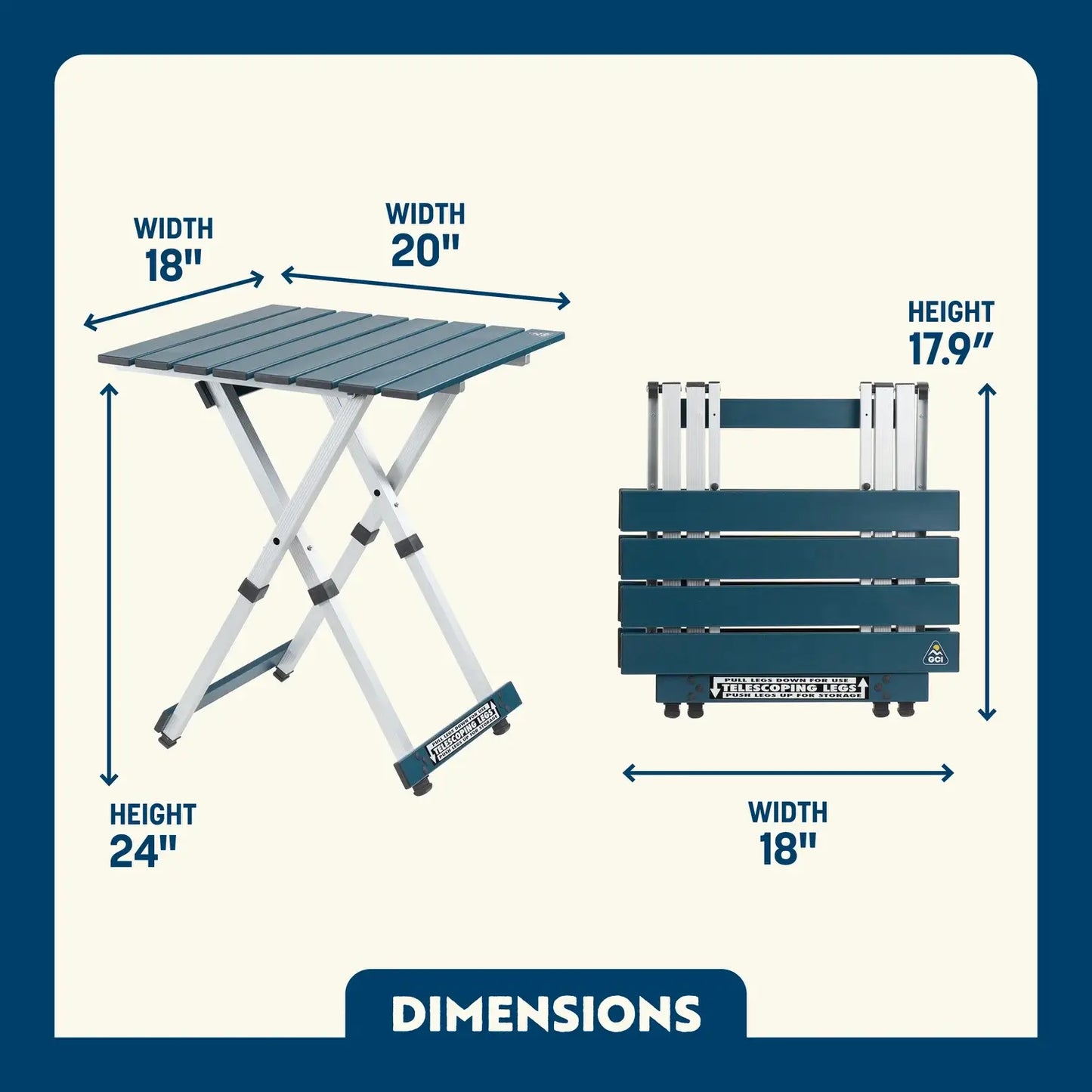 Compact Camp Table 20™ - Trail Pack