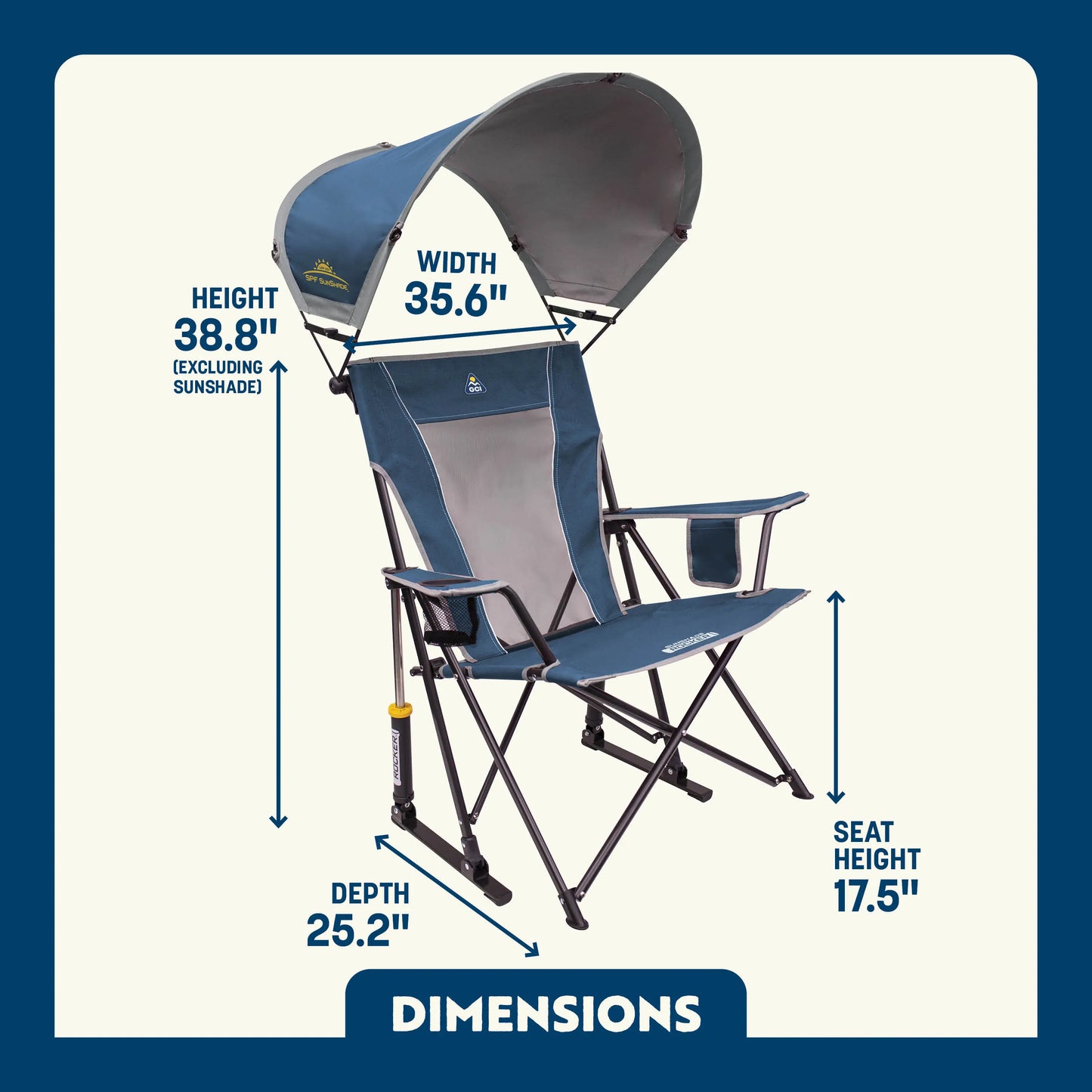 SunShade Rocker™ - Beach Ready