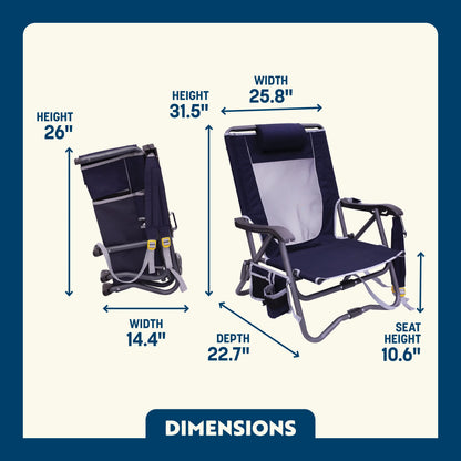 Bi-Fold Slim Event Chair™ - Camp Rest