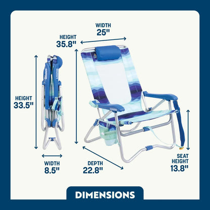 Bi-Fold Beach Chair™ - Coast Retreat
