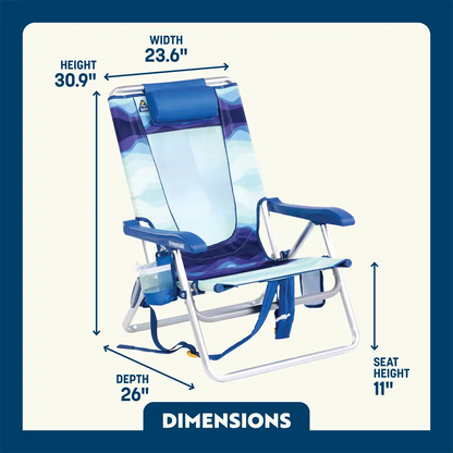 Backpack Beach Chair™ - Seaside Breeze