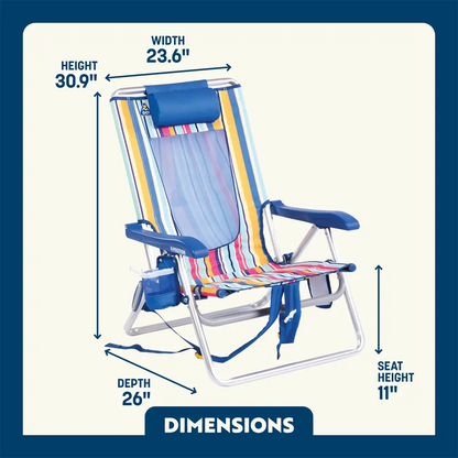 Backpack Beach Chair™ - Seaside Breeze