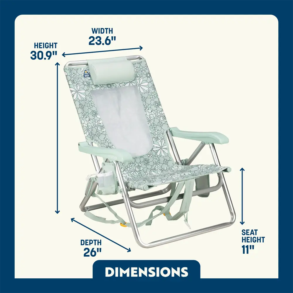 Backpack Beach Chair™ - Seaside Breeze