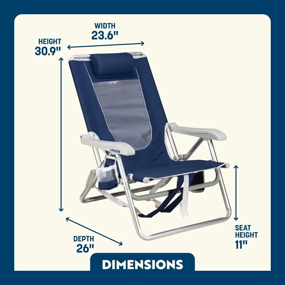Backpack Beach Chair™ - Seaside Breeze