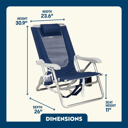 Backpack Beach Chair™ - Seaside Breeze