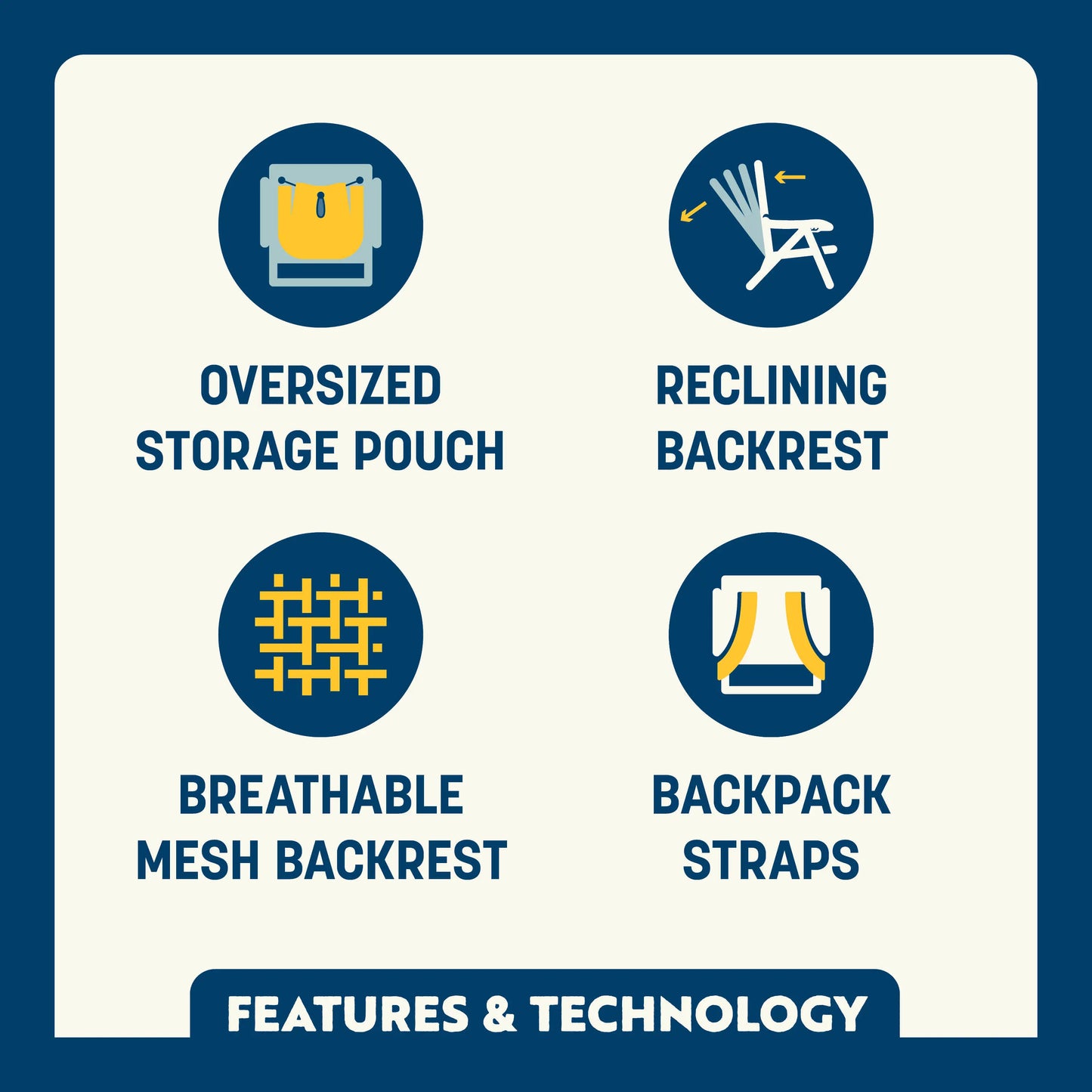 Backpack Beach Chair™ - Seaside Breeze