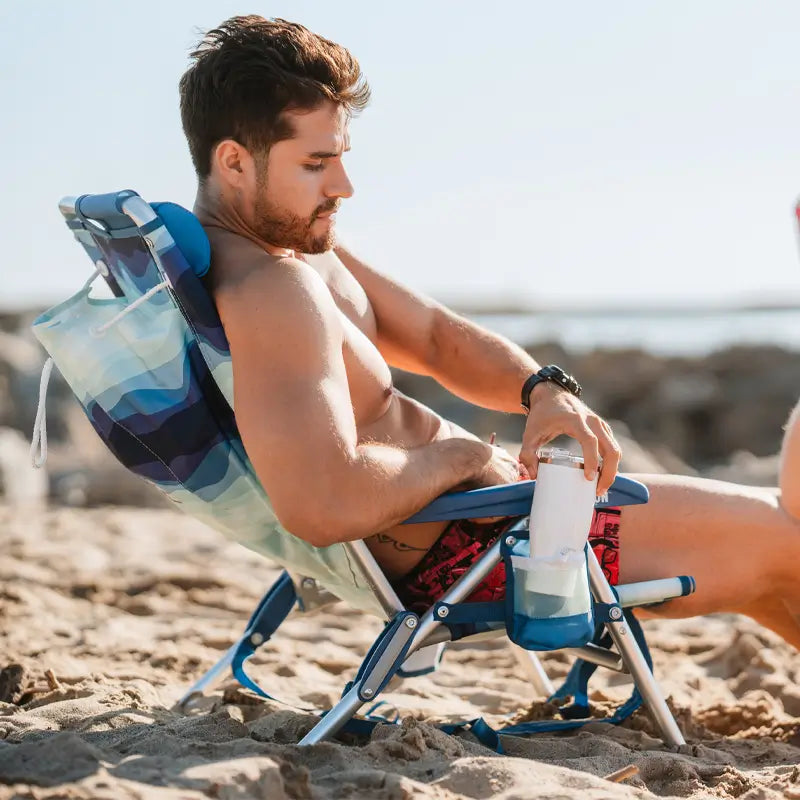 Backpack Beach Chair™ - Seaside Breeze