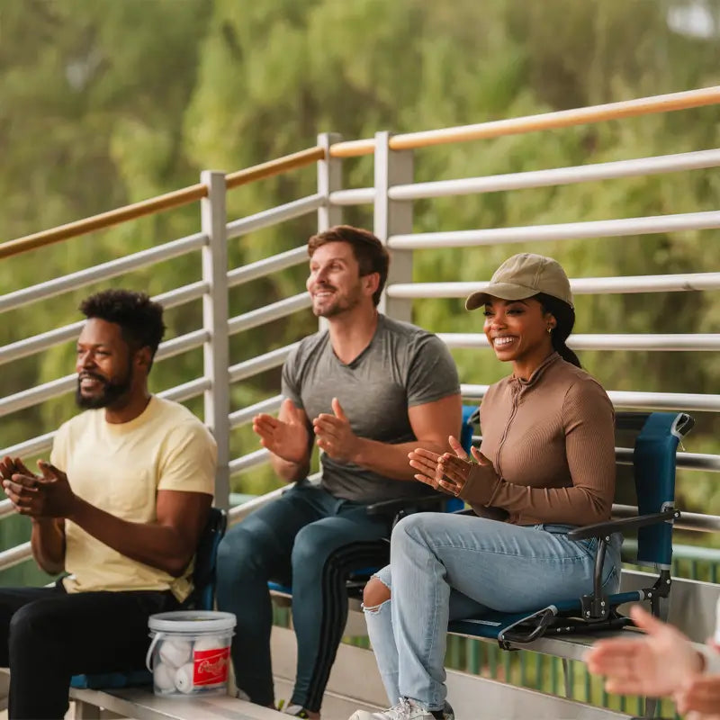 Big Comfort Stadium Chair™ with Armrests - Fan Side Ready