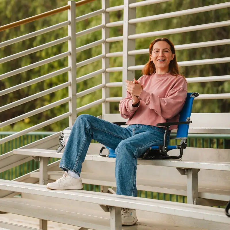 Big Comfort Stadium Chair™ with Armrests - Fan Side Ready
