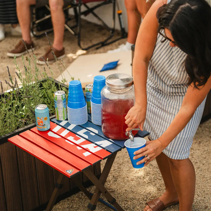 Compact Camp Table 20™ - USA Anniversary Deluxe - Travel Ready
