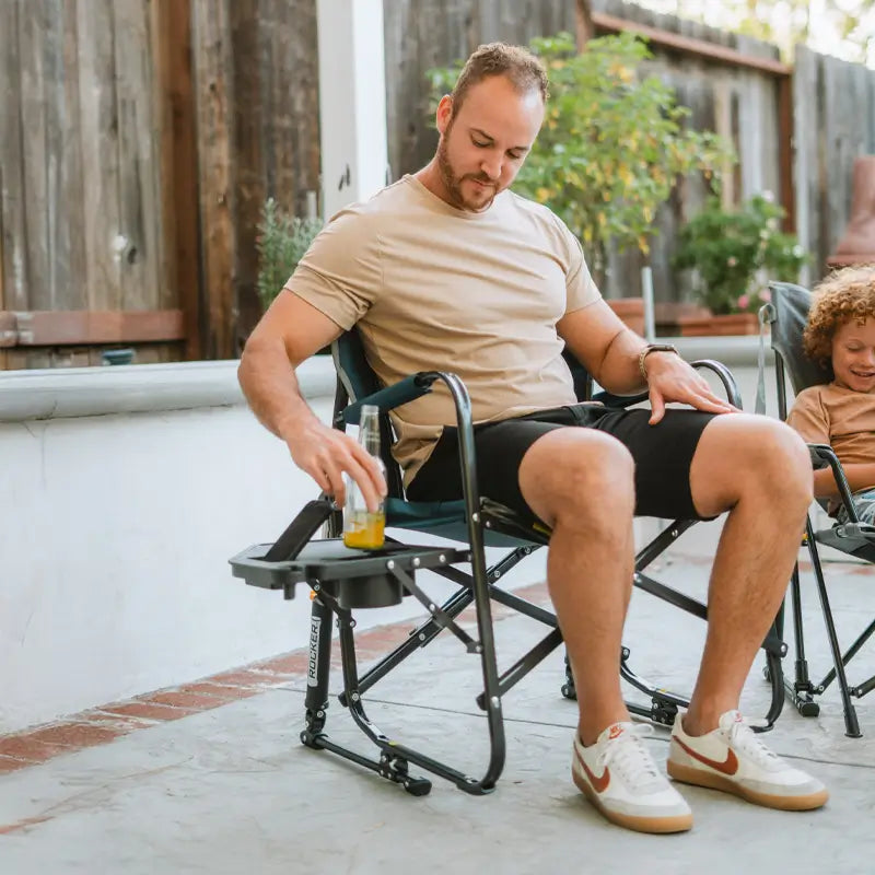 Freestyle Rocker™ with Side Table - Picnic Serve