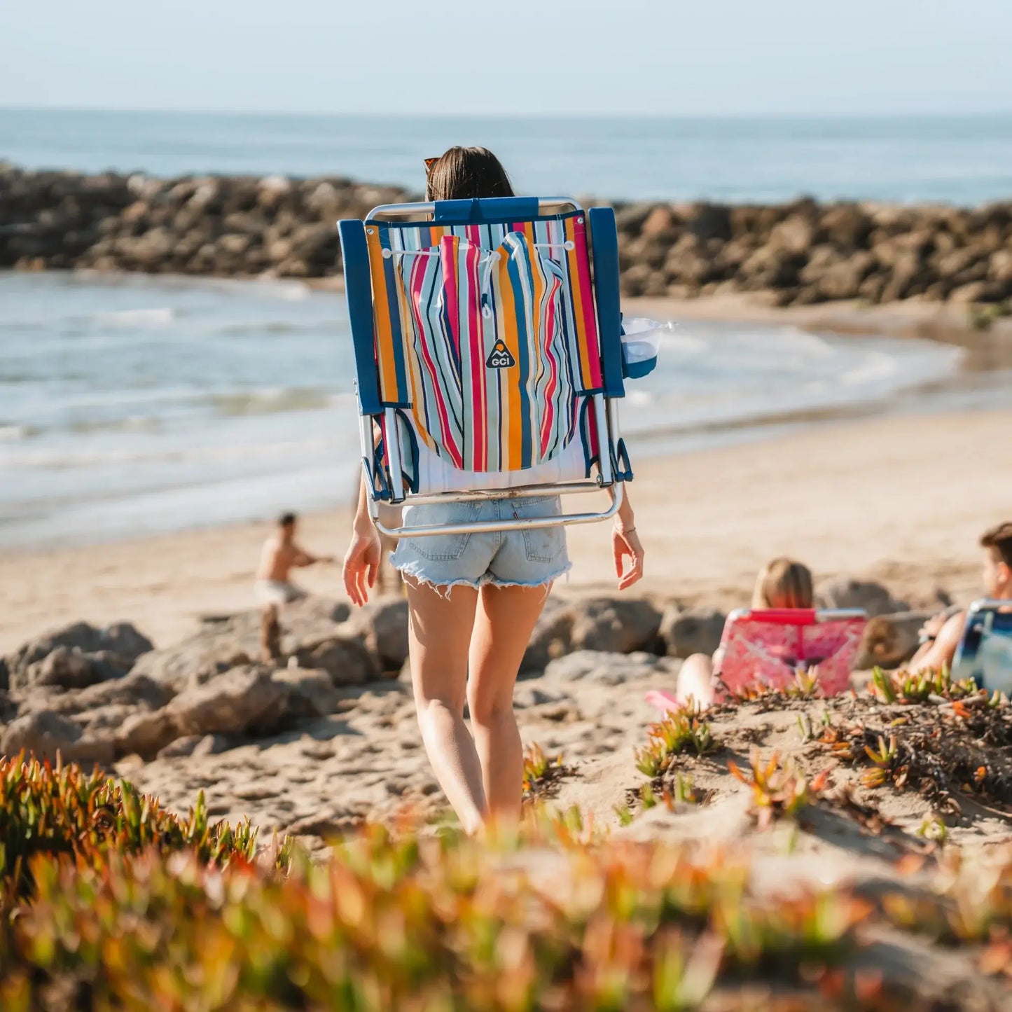 Backpack Beach Chair™ - Seaside Breeze