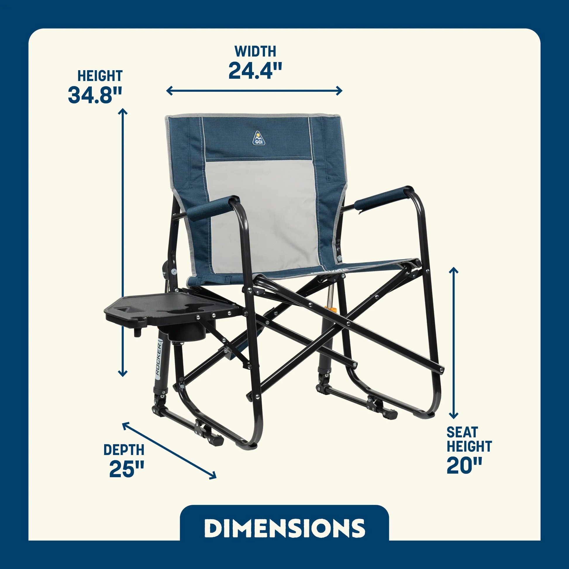 Freestyle Rocker™ with Side Table - Picnic Serve