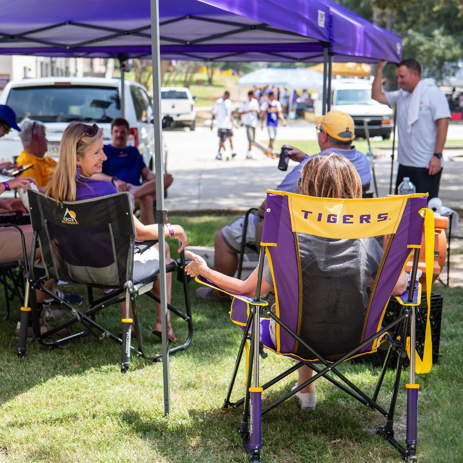 College Comfort Pro Rocker™ - LSU Tigers - Victory Lane Set
