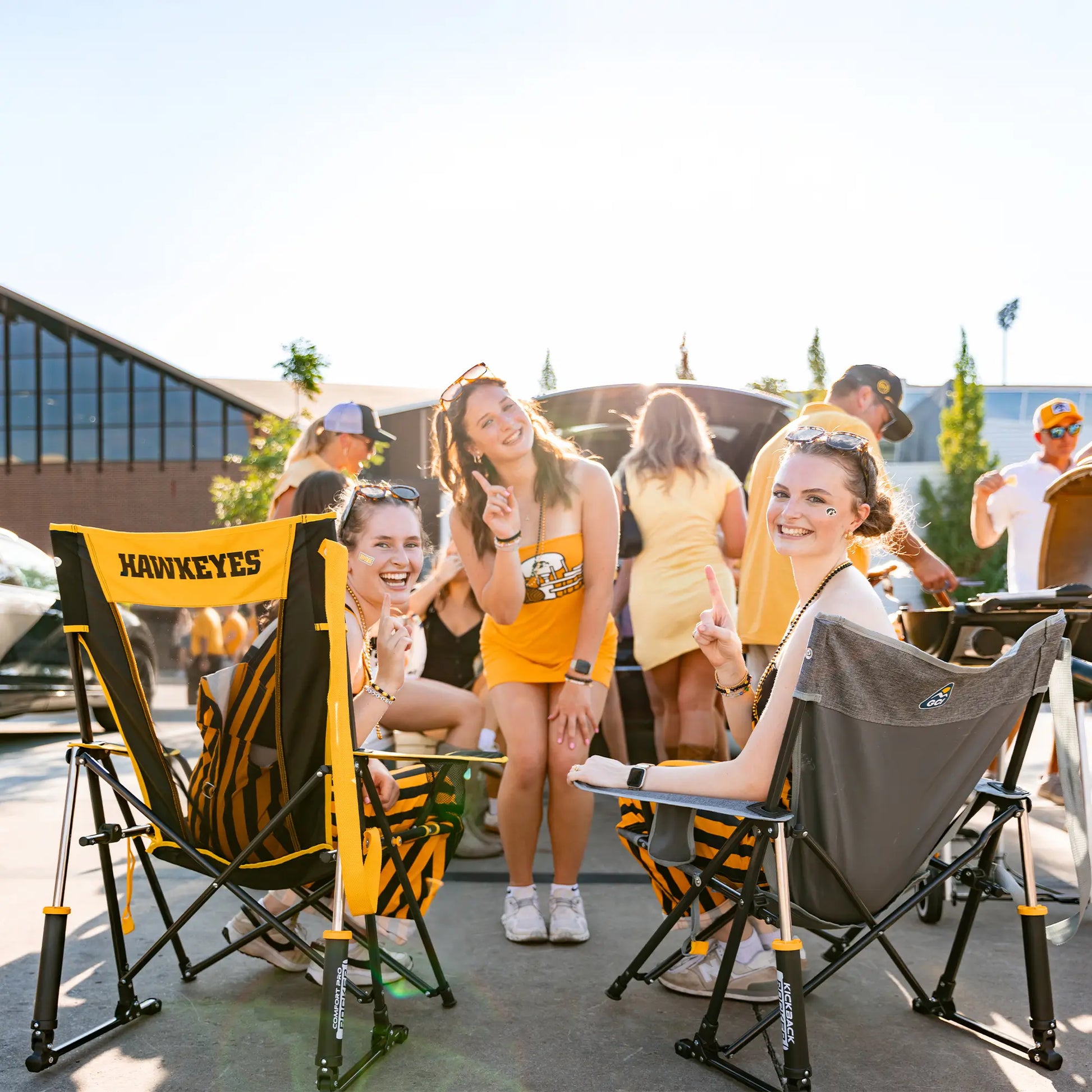 College Comfort Pro Rocker™ - Iowa Hawkeyes - Trackside Comfort