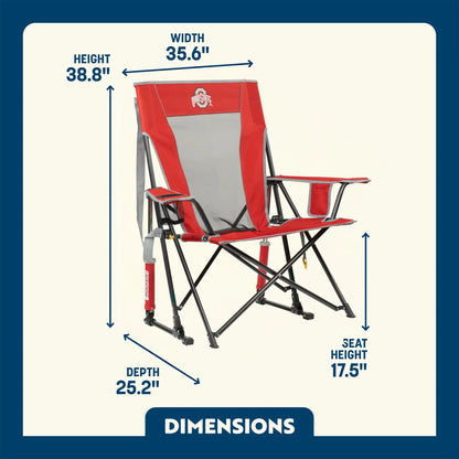 College Comfort Pro Rocker™ - Ohio State Buckeyes - Match Day Comfort