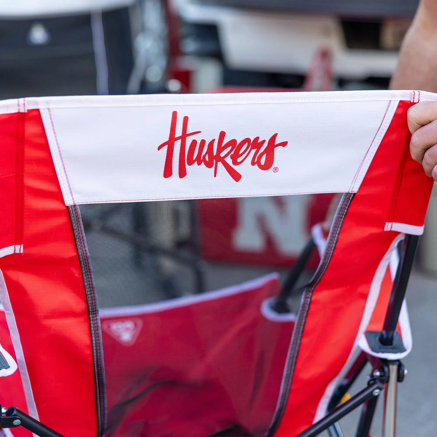 College Comfort Pro Rocker™ - Nebraska Cornhuskers - Trackside Style