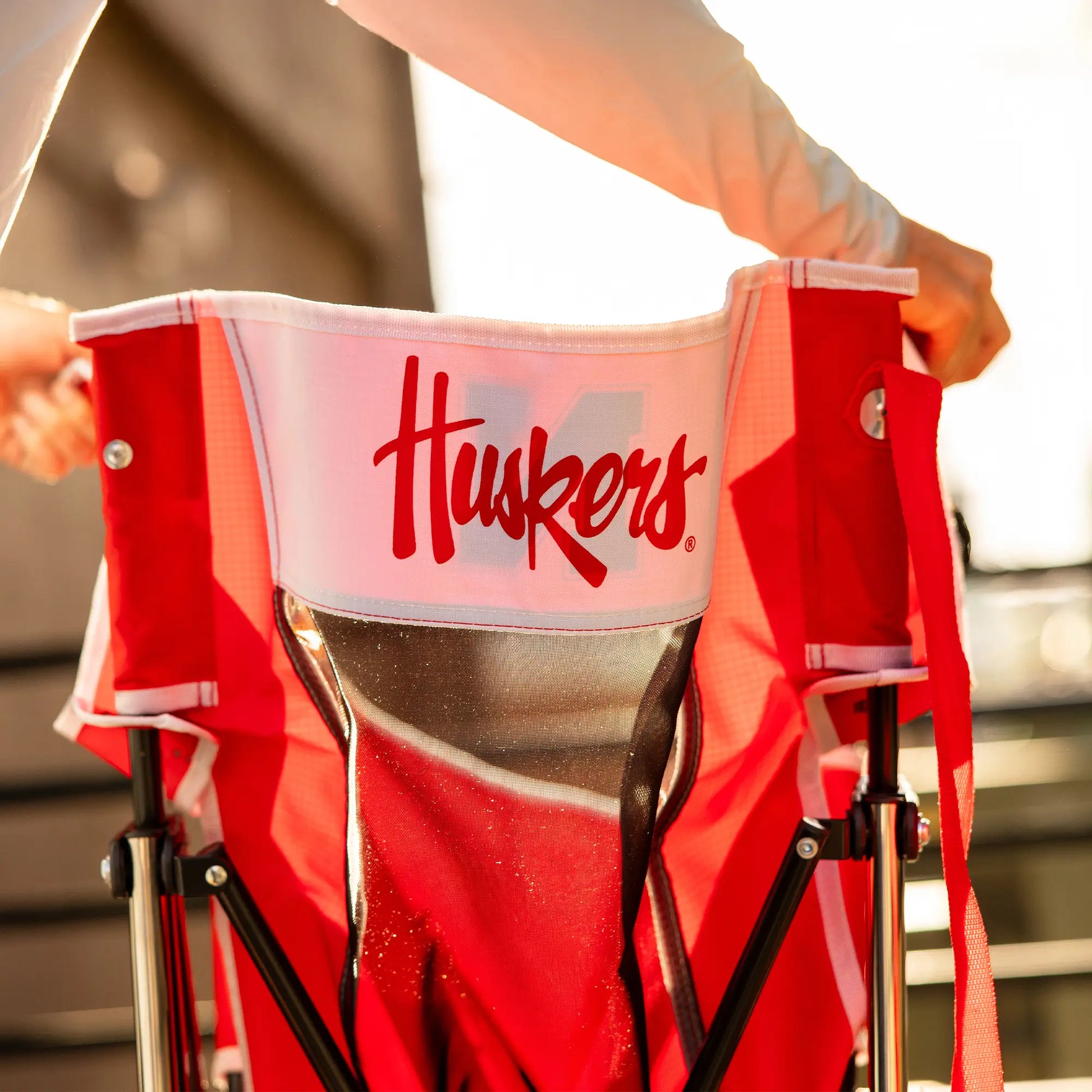 College Comfort Pro Rocker™ - Nebraska Cornhuskers - Trackside Style