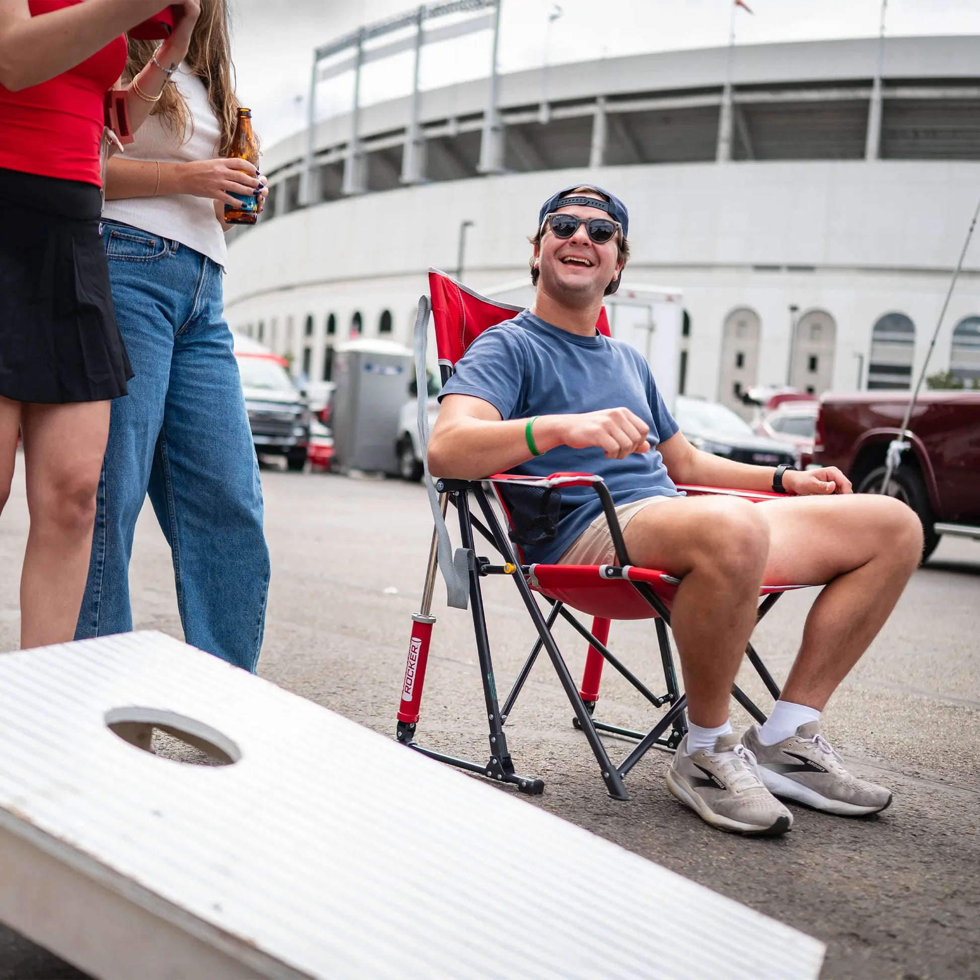 College Comfort Pro Rocker™ - Ohio State Buckeyes - Match Day Comfort