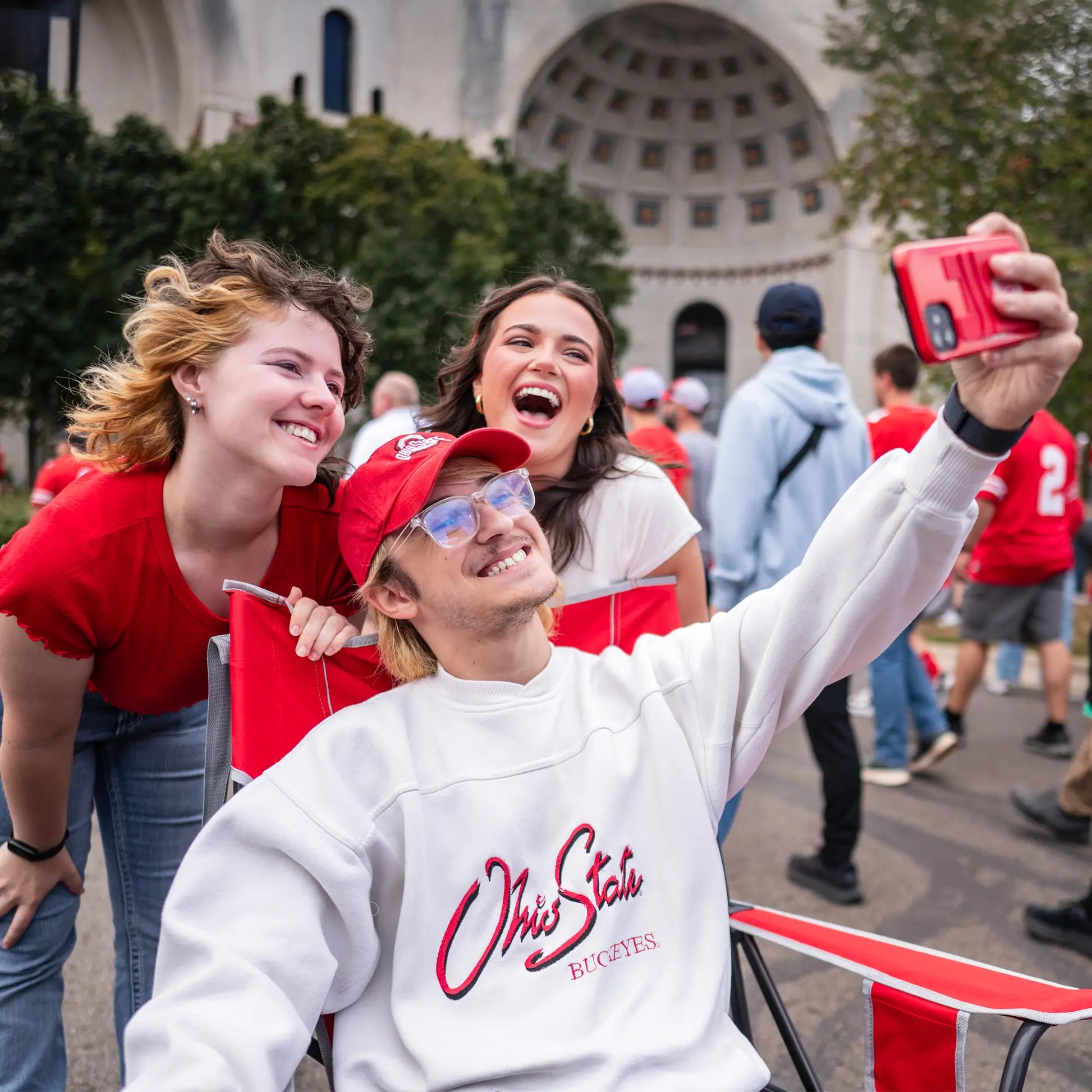 College Comfort Pro Rocker™ - Ohio State Buckeyes - Match Day Comfort