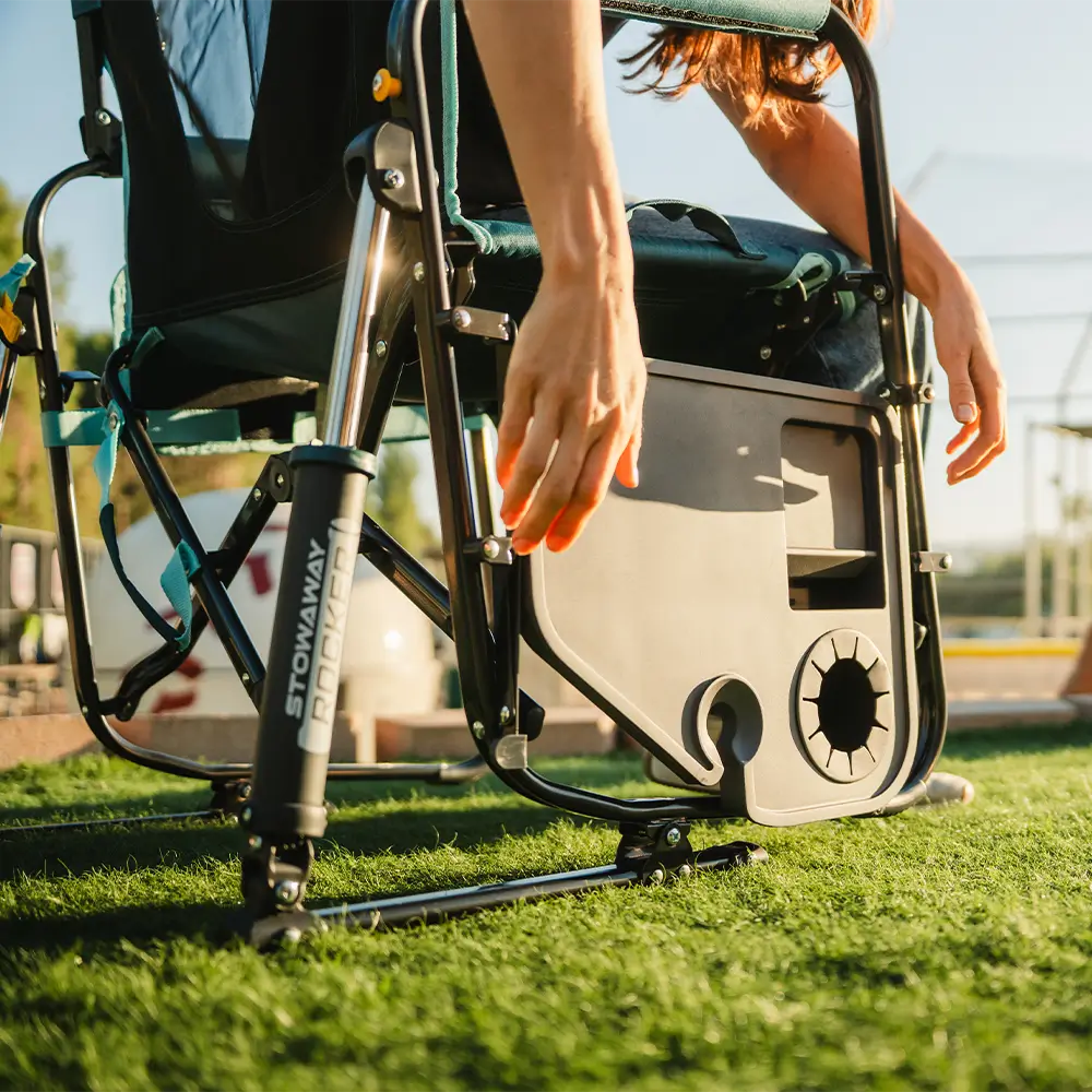 Stowaway Rocker™ with Side Table - Easy Setup