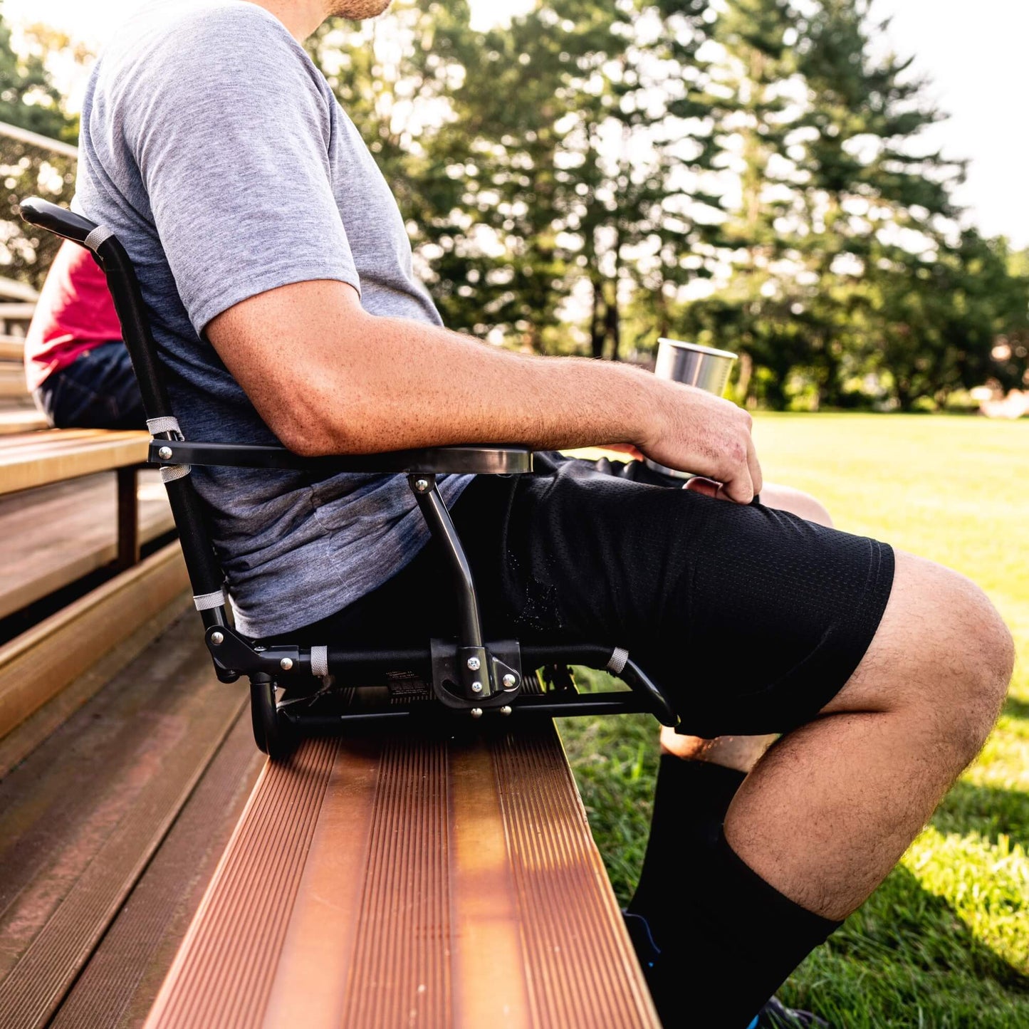Big Comfort Stadium Chair™ with Armrests - Fan Side Ready