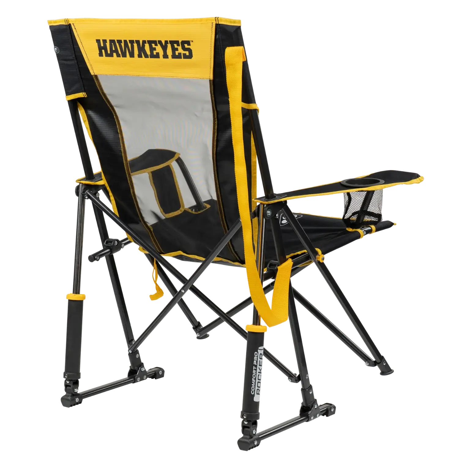 College Comfort Pro Rocker™ - Iowa Hawkeyes - Trackside Comfort