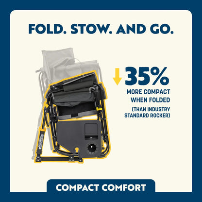 Stowaway Rocker™ with Side Table - Easy Setup
