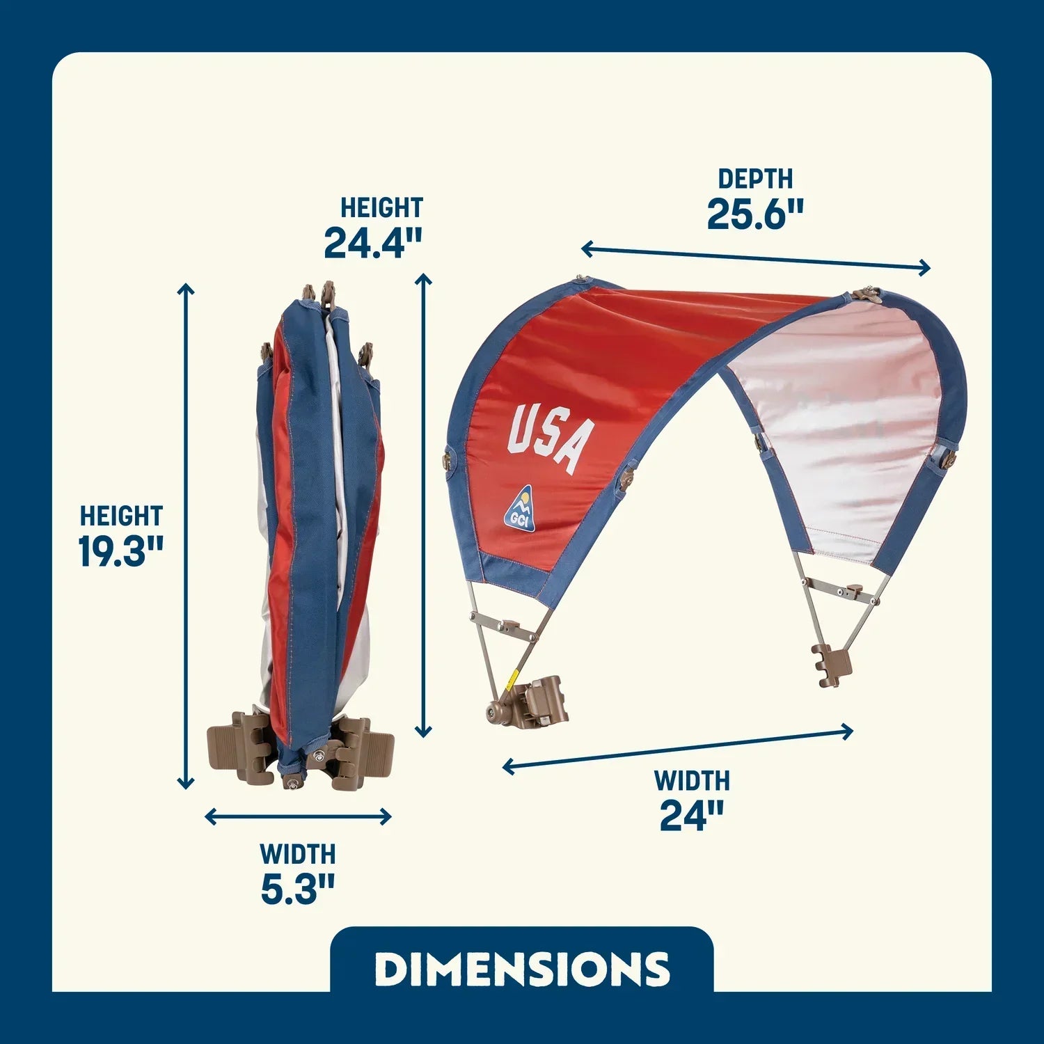 SunShade Accessory™ - USA Anniversary Deluxe - Freedom Trail Ready